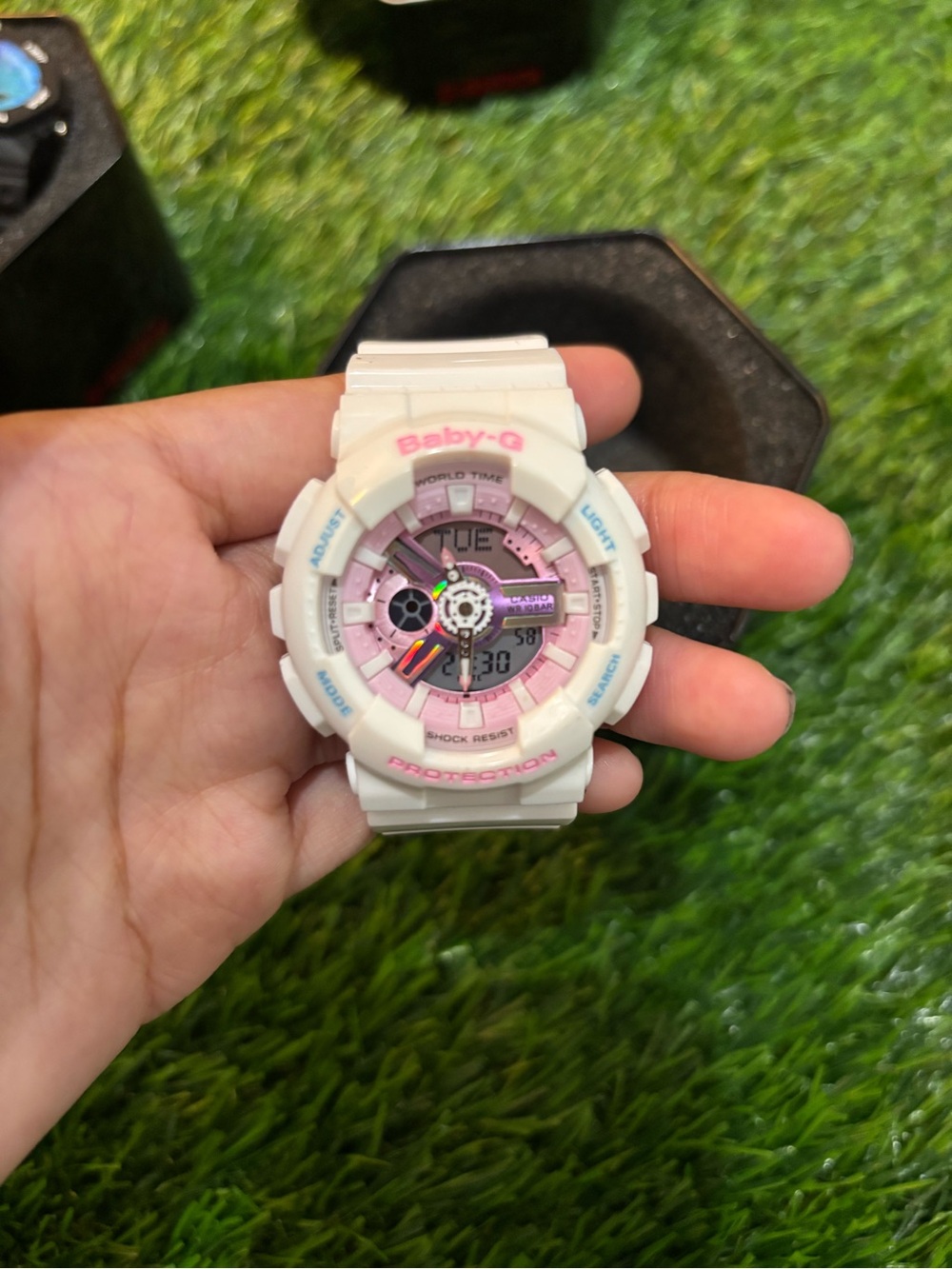 Casio Baby-G White and Pink Sport Watch